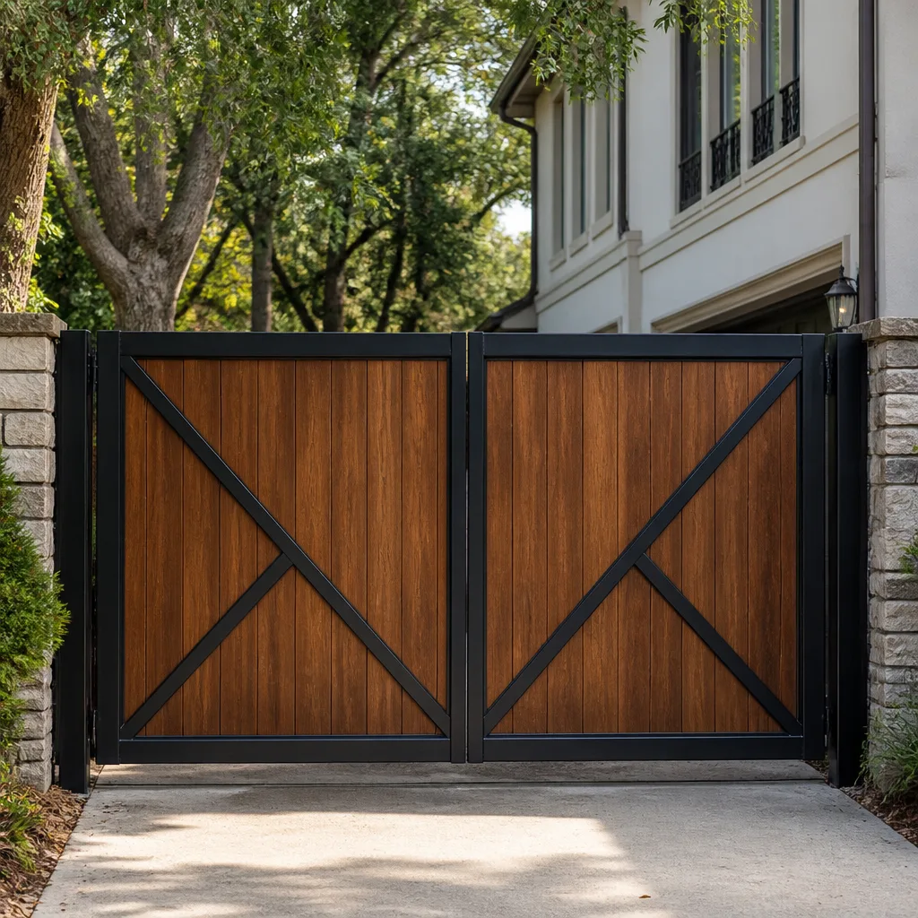 Wood & steel frame